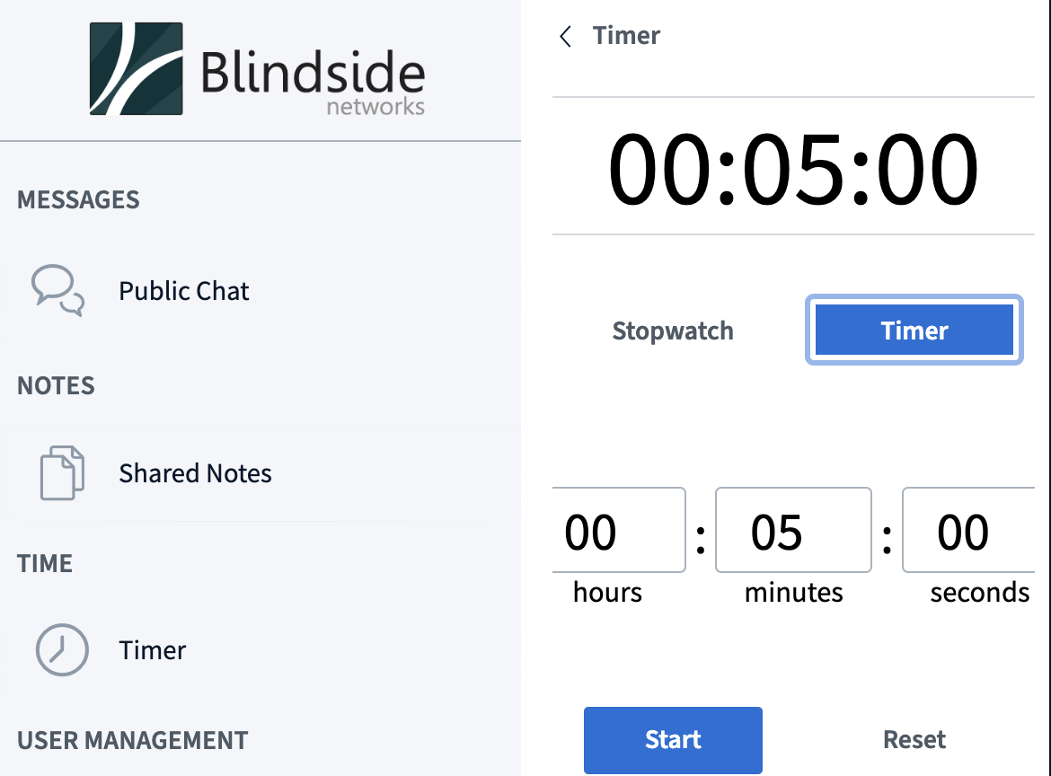 Timer and Stopwatch – Blindside Networks Customer Support Portal