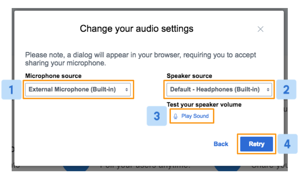 mac sound settings set a default microphone