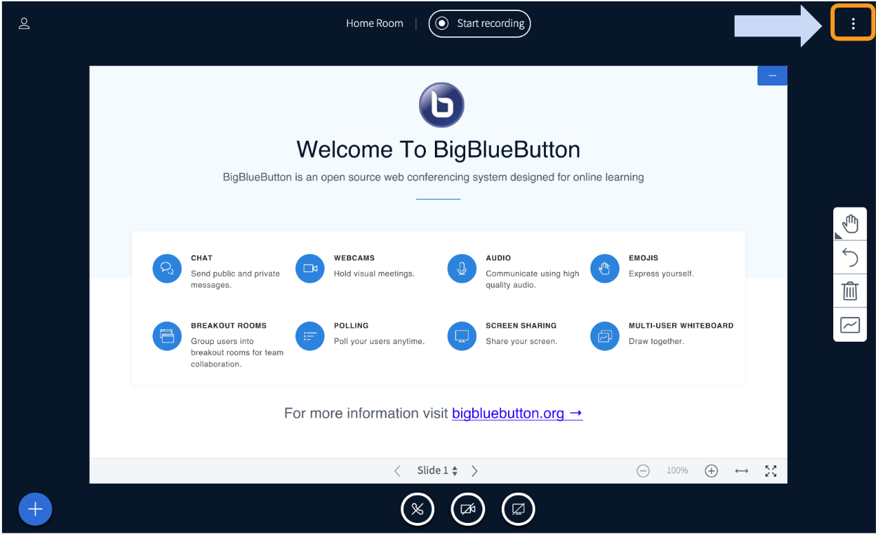 Where do I find Keyboard Shortcuts in BigBlueButton? – Blindside Networks  Customer Support Portal