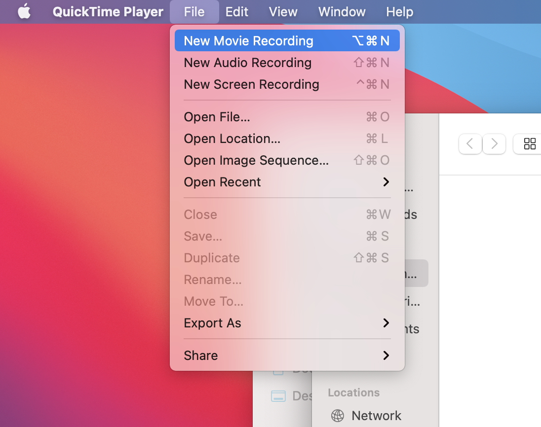 share iphone screen on mac quicktime